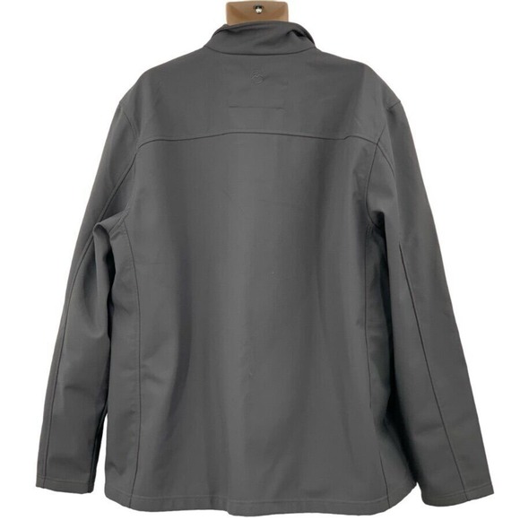 Magellan Outdoors Men's LS Full Zip Softshell Jacket‎ Fleece Lined Gray 2XL READ - Picture 8 of 10